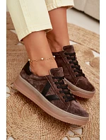 Dámské tenisky Vinceza 79597 na platformě hnědé Dámské tenisky Vinceza 79597 na platformě hnědé