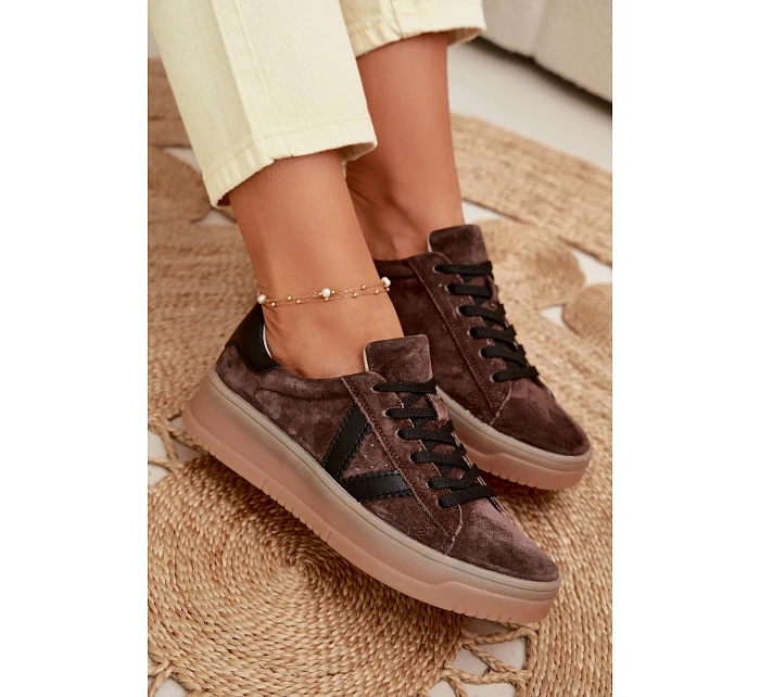 Dámské tenisky Vinceza 79597 na platformě hnědé Dámské tenisky Vinceza 79597 na platformě hnědé