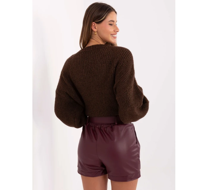 Szorty IT SN model 21421388 bordowy - FPrice Szorty IT SN model 21421388 bordowy - FPrice