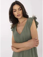 Šaty MI SK 122126.77 khaki Šaty MI SK 122126.77 khaki