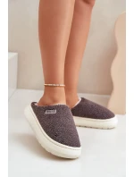 Zateplené Pantofle Na Silné Podešvi Big Star MM274134 Tmavě Šedé
