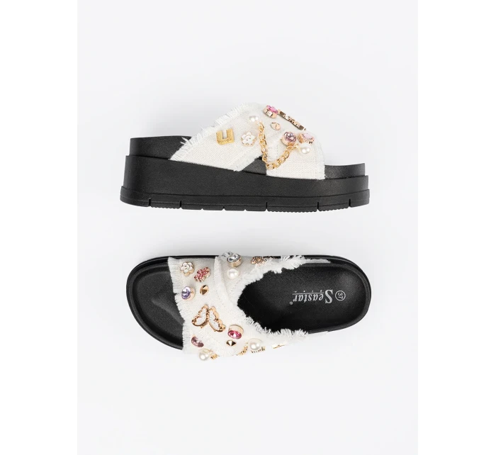 Praktické model 21106537 nazouváky dámské platforma - SEASTAR