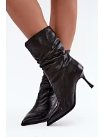 Boty na podpatku model 231588 Step in style Boty na podpatku model 231588 Step in style