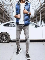 Pánská tmavě modrá vesta FashionStreet TX4143