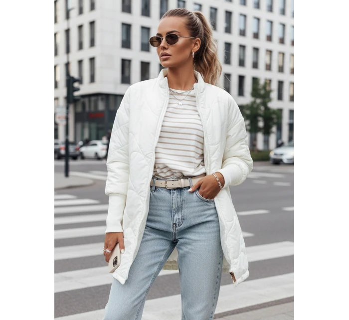 Dámská prošívaná bunda ecru Dstreet model 21968765 - FashionStreet