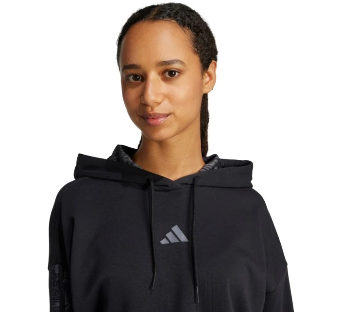 Mikina Essentials s potiskem 3 Stripes French Terry Hoodie W model 21011068 - ADIDAS