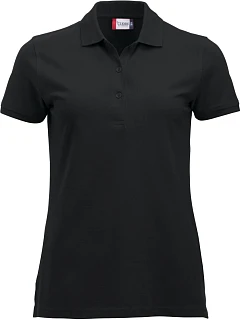 Classic Marion S/S Dámské piqué polo z těžké bavlny model 22457291 black - Clique