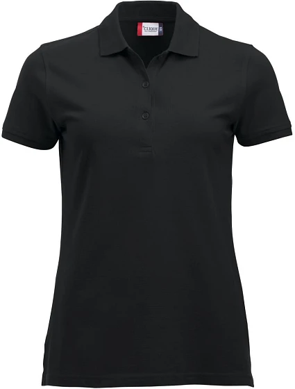 Clique Classic Marion S/S Dámské piqué polo z těžké bavlny 67.8246 black Clique Classic Marion S/S Dámské piqué polo z těžké bavlny 67.8246 black