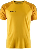 Craft Teamwear Squad Go Contrast Jersey M Pánské kontrastní sportovní tričko 82.2725 sweden yellow/golden