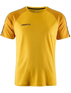 Craft Teamwear Squad Go Contrast Jersey M Pánské kontrastní sportovní tričko 82.2725 sweden yellow/golden