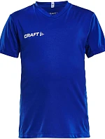Craft Teamwear Squad Go Jersey Solid Jr Dětské sportovní tričko s výstřihem do V 82.5582 club cobolt
