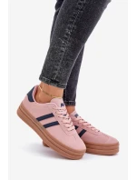 Dámské Tenisky Na Platformě Růžové model 21680443 - Boto