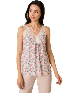 Dámský top model 17615826 světle béžový - FPrice