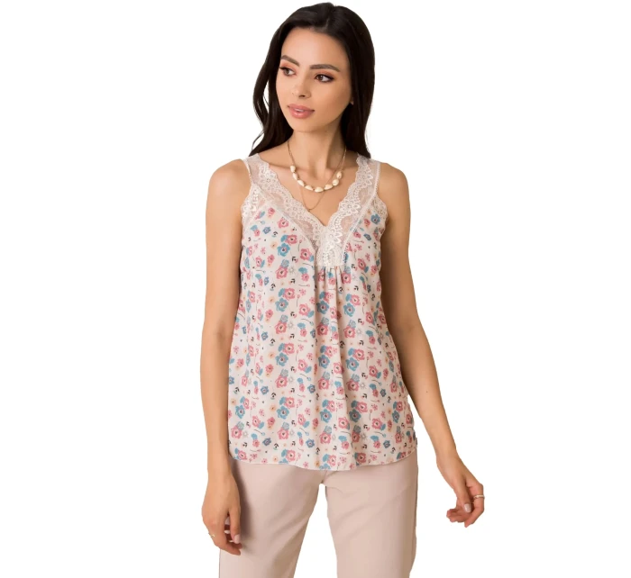 Dámský top D50016F11003A světle béžový