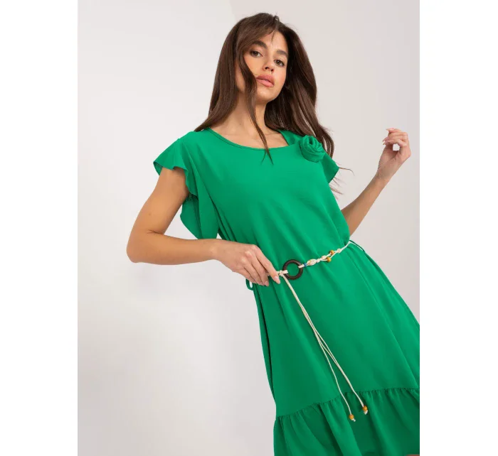 DHJ SK 8921 šaty.98 zelená