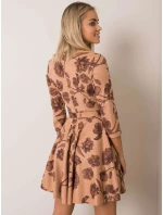 Šaty LK SK 508307.46P světle hnědá