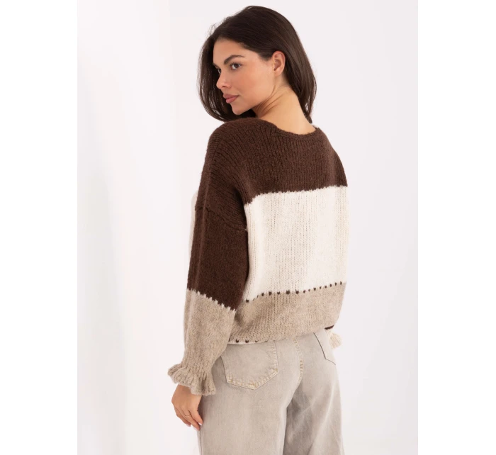 Jumper MI SW 0903.87 hnědý Jumper MI SW 0903.87 hnědý