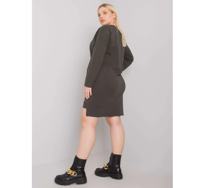Šaty RV SK 7178.44 tmavá khaki Šaty RV SK 7178.44 tmavá khaki