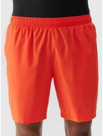 Pánské sportovní šortky z recyklovaných materiálů 4F - oranžové Pánské sportovní šortky z recyklovaných materiálů 4F - oranžové