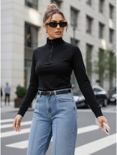 Dámská mikina se stojáčkem černá FashionStreet BY1564