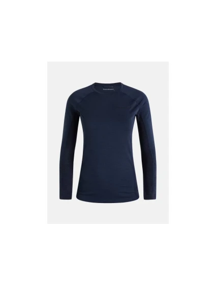 Termo tričko Peak Performance W Magic Crew modré Termo tričko Peak Performance W Magic Crew modré