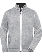 JN Pánská pracovní pletená fleece bunda Solid 02.0 white model 22493615 - Daiber JN Pánská pracovní pletená fleece bunda Solid 02.0 white model 22493615 - Daiber