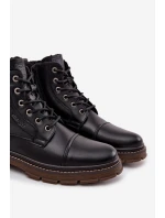 Pánské zimní boty model 21713707 tmavě hnědé - Wrangler Pánské zimní boty model 21713707 tmavě hnědé - Wrangler