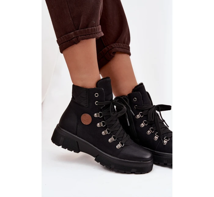 Zateplené dámské na platformě černé model 21714441 - Boto Zateplené dámské na platformě černé model 21714441 - Boto