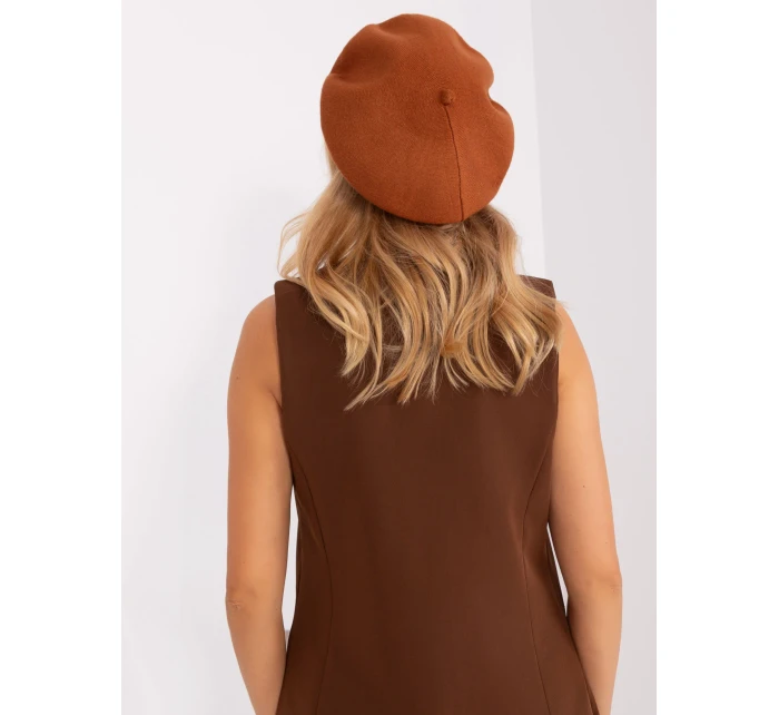 Czapka AT CZ model 18949344 jasny brązowy - FPrice Czapka AT CZ model 18949344 jasny brązowy - FPrice