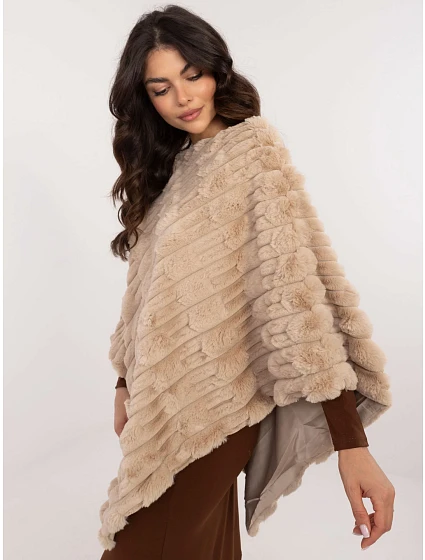 Poncho AT beżowy model 20686495 - FPrice Poncho AT beżowy model 20686495 - FPrice