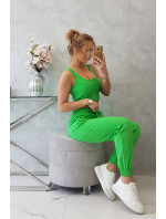 Set top+kalhoty zelené neonové