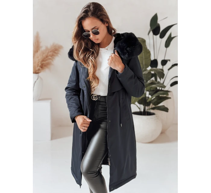 Dámská zimní bunda parka LUSTER navy blue FashionStreet TY4018