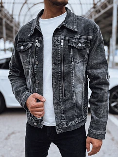 Kurtka męska jeansowa czarna model 22563788 - FashionStreet