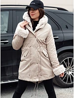 Kurtka zimowa damska parka ARCTIC beżowa FashionStreet TY4767 Kurtka zimowa damska parka ARCTIC beżowa FashionStreet TY4767