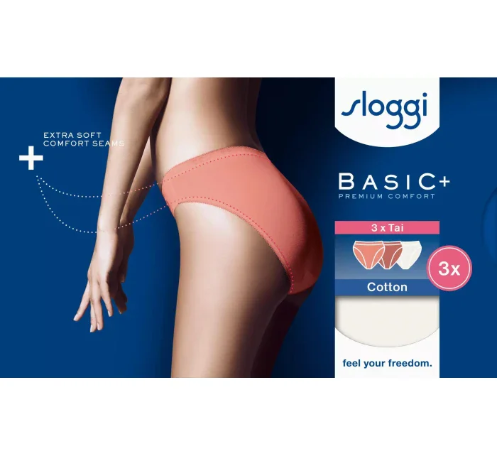 Dámské kalhotky Basic+ Tai C3P - UNKNOWN - kombinace růžové V021 - SLOGGI