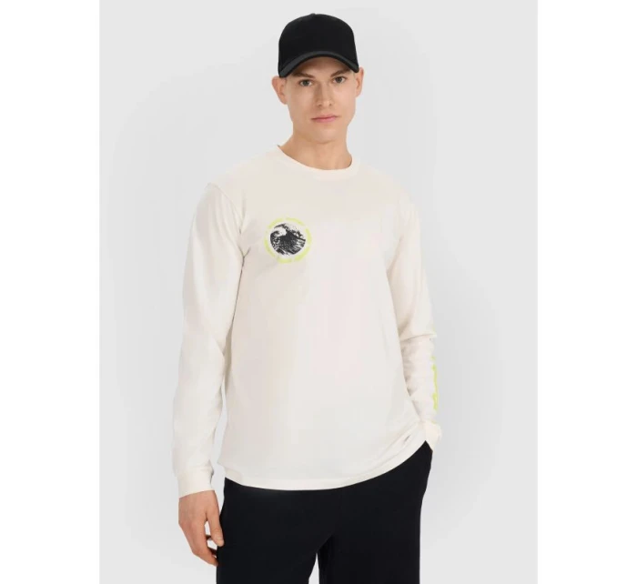 Pánské tričko s potiskem Regular Longsleeve model 21434584 pánské - 4F Pánské tričko s potiskem Regular Longsleeve model 21434584 pánské - 4F