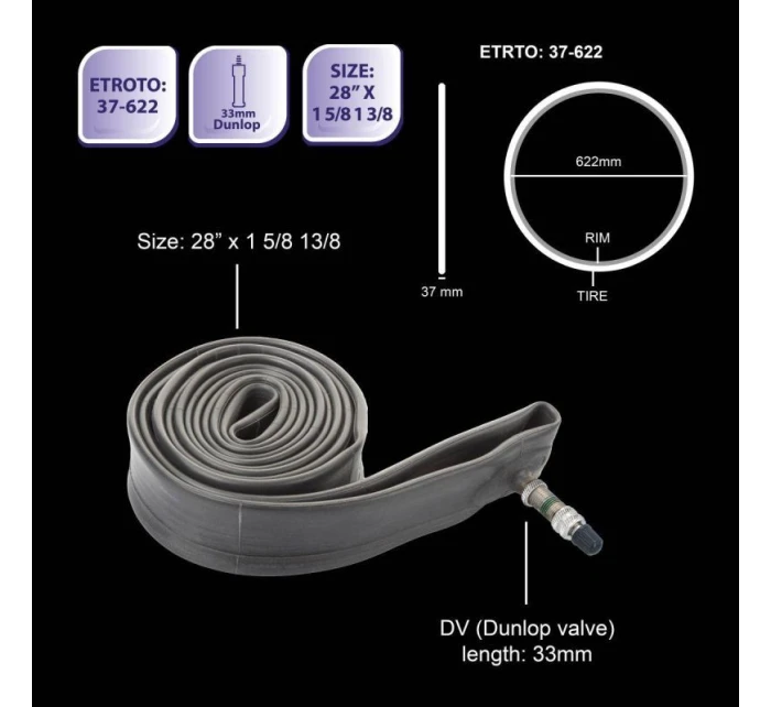 GUMA NA KOLO 28x1 5/8 1/3 PŘEVODOVKA NA KOLO