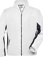 Daiber JN 842 Pánská pracovní mikrofleecová bunda - Strong 02.0842 white/carbon
