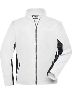 Daiber JN 842 Pánská pracovní mikrofleecová bunda - Strong 02.0842 white/carbon