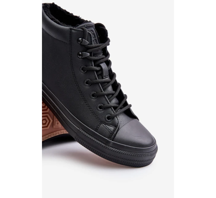 Mužské zateplené tenisky s zipem černé Big Star MM174012 Mužské zateplené tenisky s zipem černé Big Star MM174012