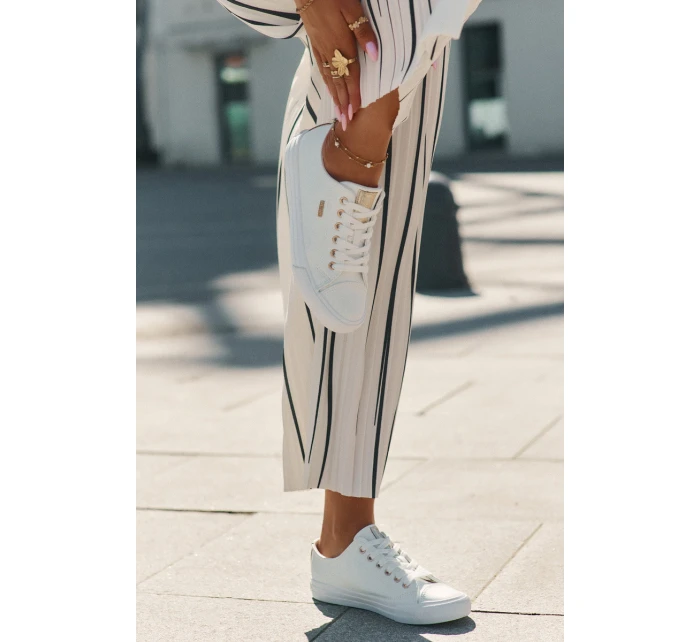 Dámské Tenisky Z Eko Kůže Big Star RR274748 Bílé Dámské Tenisky Z Eko Kůže Big Star RR274748 Bílé