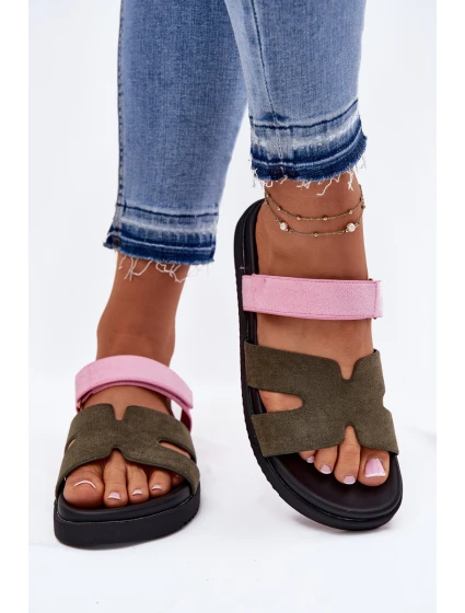 Dámské Pantofle Na Suchý Zip model 21697746 - VINCEZA