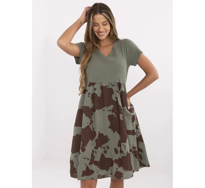 Sukienka DHJ SK model 21142128 khaki - FPrice