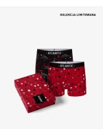 Pánské boxerky Love 2Pack + černá, červená model 20381184 - Atlantic Pánské boxerky Love 2Pack + černá, červená model 20381184 - Atlantic