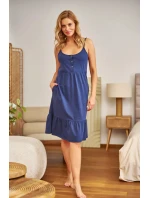 Dámská těhotenská košile 7244 dark blue - Doctornap