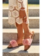 Nazouváky Na Korkové Podrážce Růžové model 21554725 - EVENTO