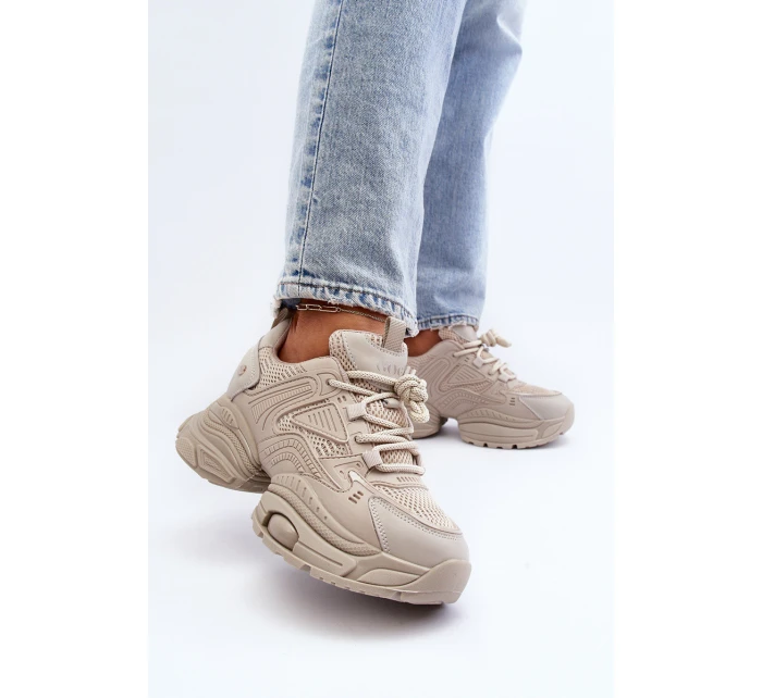 Sportovní Boty Na Masivní Platformě GOE LL2N4029 Bílá