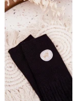 Dlouhé dámské ponožky s vlnou Černé Dlouhé dámské ponožky s vlnou Černé