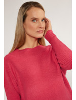 Monnari Svetry a kardigany Hladký svetr s volným střihem Růžová barva