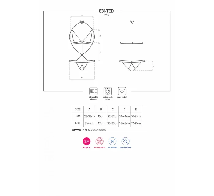 Svůdné body 831 - TED teddy - Obsessive